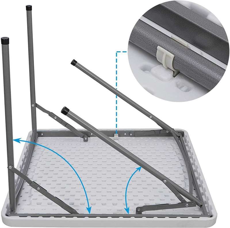 Plastic Folding Square Table