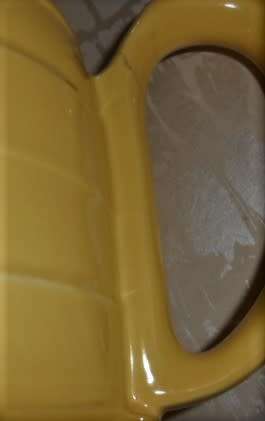 Art Deco Ceramic Teapot and Coffee with Insulated Chrome Cosy. Lovely yellow