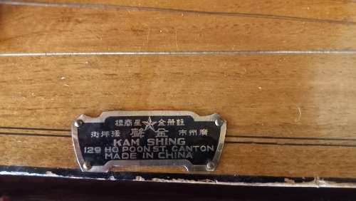 ANTIQUE VINTAGE KAM SHING 60 STRING GUZHENG/ CHINESE HARP IN A CARRYING CASE