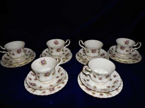 Royal Albert Sweet Violets 6 Trios