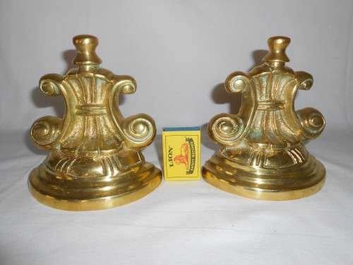 Pair of Victoria Solid Brass Corbels or use as bookends, brackets
