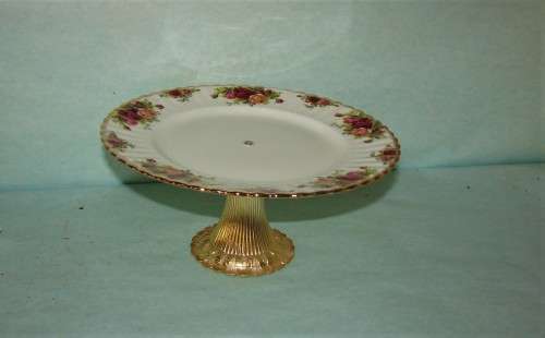 Royal Albert Old Country Rose Tazza Cake Stand