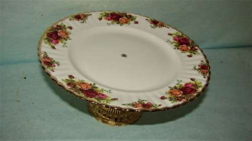 Royal Albert Old Country Rose Tazza Cake Stand