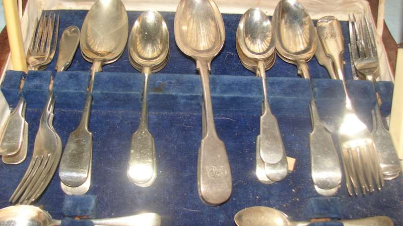 Canteen 54 pieces of Assorted Faux Bone Handle Cutlery A1