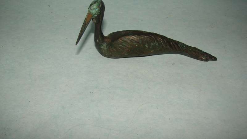 Keith Calder Sculpture of Heron from Eromel Bronze Collection