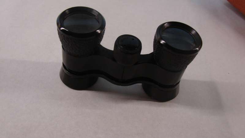 Vintage Carton Japan Opera Binoculars 2.5x Leather Case