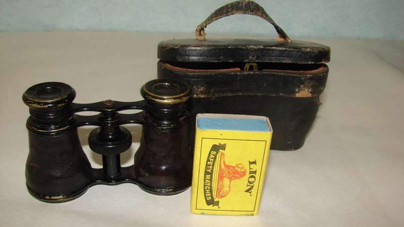 Antique 1880 Lemaire Fabt Paris Leather Wrap and Case