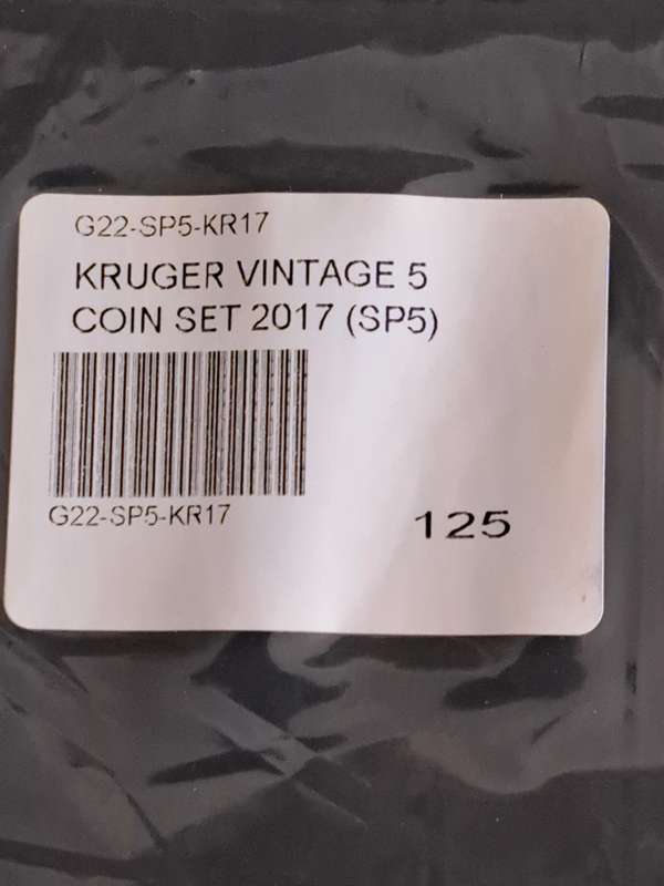 1967 - 2017 Krugerrand Vintage Five Coin Set