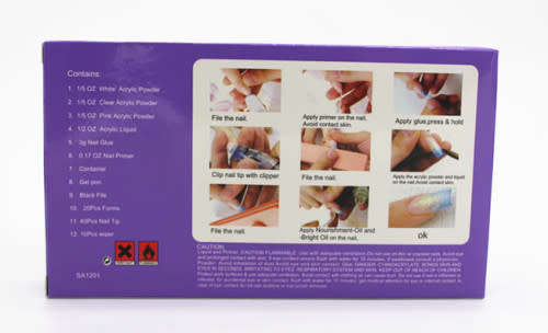 12pc Set Deluxe Acrylic Nails Starter Kit