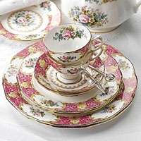 ROYAL ALBERT "Lady Carlyle" 27 pcs TEA set (for 6 persons). 100% ORIGINAL.