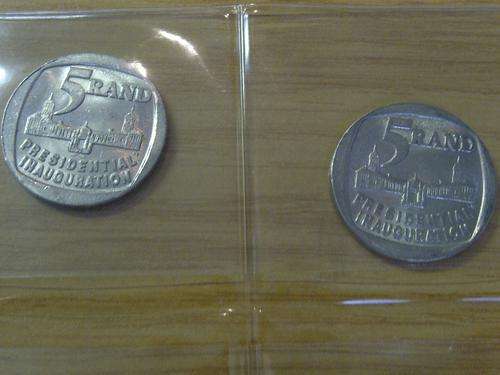 1994 AU Inauguration R5  - VERY VERY SCARCE COINS IN GOOD CONDITION