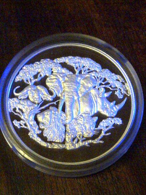 First time to BOB - 1oz Fine Silver BIG FIVE 40mm Diameter- PROOF ULTRA CAMEO