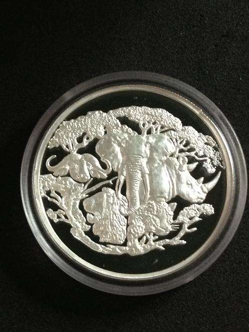 First time to BOB - 1oz Fine Silver BIG FIVE 40mm Diameter- PROOF ULTRA CAMEO