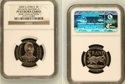 Supper Scarce - 2000 Mandela R5 PF63UC - Very Scarce HIGH Grade - NGC Graded & Certified-