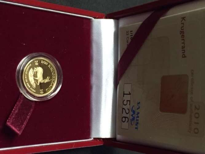 1/10 Proof Kruger Rand 2010