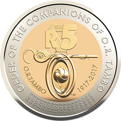 RARE New R5 Coin Commemorating O.R Tambo - UNCIRCULATED COINS NOW AVAILABLE