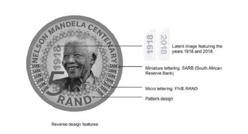 UNC Coins - 2018 Mandela 100th Birthday Commemorative R5 Coins Uncirculated