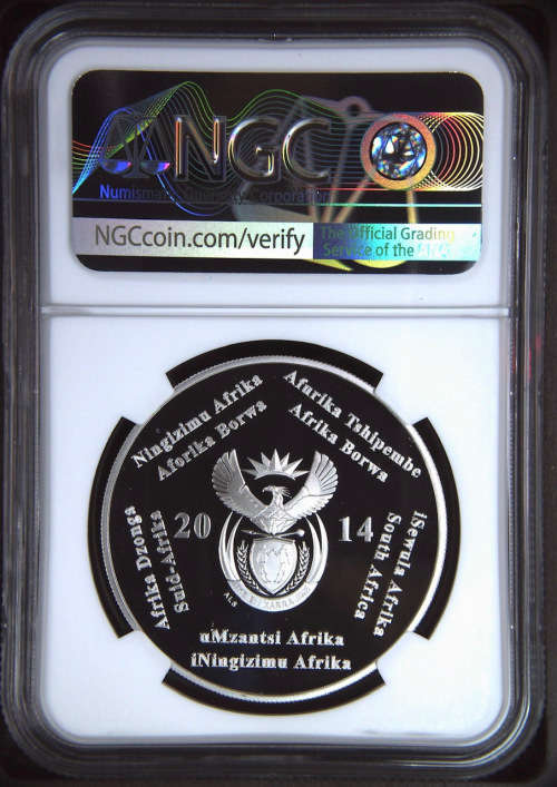 HOT - 2014 South Africa Silver R2 20 Years of Democracy PF69UC
