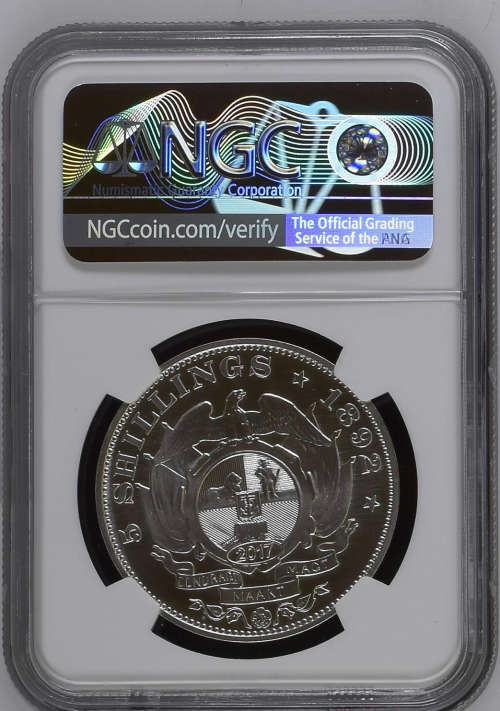 HOT FINEST KNOWN- 1892 5 SHILLING 125TH ANNIVERSARY - FINEST KNOWN PF70UC