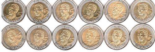 R5 Mandela Birthday coin AU - READY FOR GRADING IN SEPERATE ZIP LOCK BAGS PACKED !!!!!!!!!!!!