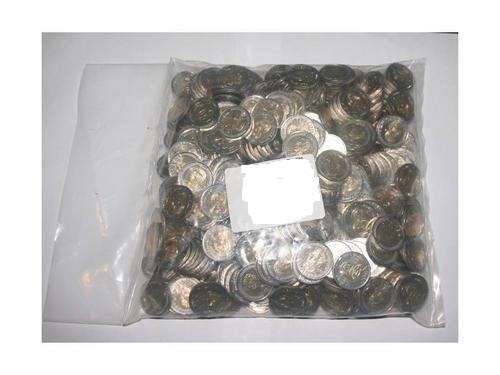 Mandela Birthday R5 coins from original SAM bag. 400 coins in total. You are bidding per coin in bag