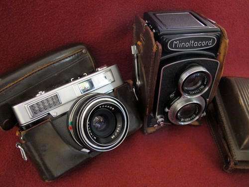 Minolta 35mm and 120 Bundle"Minoltacord & Uniomat" Perfect & Working