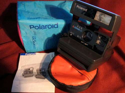 Polaroid 636 Close Up+Manual+Bag**Like New,Film Tested+Working 100%**