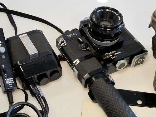 Canon F-1 with "RARE" Canon Motor Drive Unit and FD 50mm SC f1,8