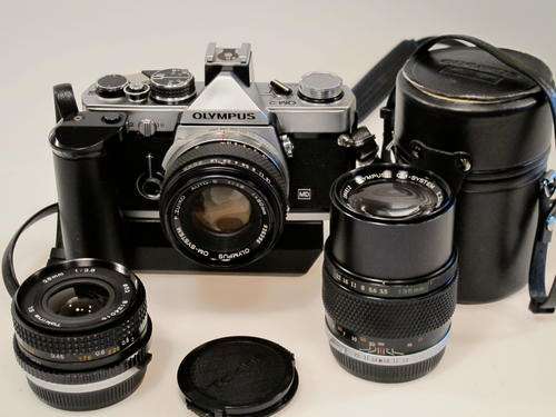 Olympus OM-2 MD Kit,3x Lenses and OM Winder 2**Very Nice**