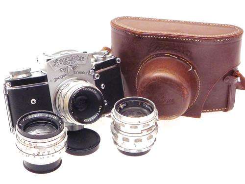Exakta Varex VX with Primagon 35mm,Zeiss 50mm and Travanar 85mm