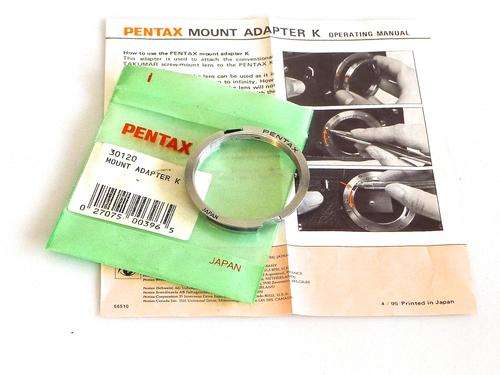 Genuine Pentax Mount Adapter K***M42 to P/K..New Old Stock***