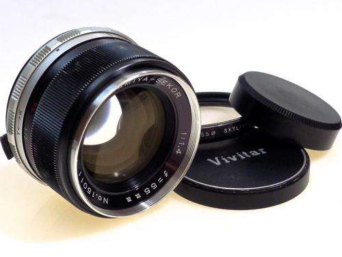 M42 Auto Mamiya-Sekor 55mm f/1,4***Rare Early Chrome Nose,Excellent***