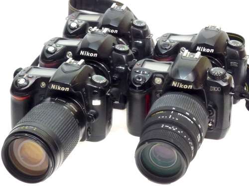Nikon DSLR Lot,D80,D100,D70s,2xD70***Untested,Spares or Repairs***
