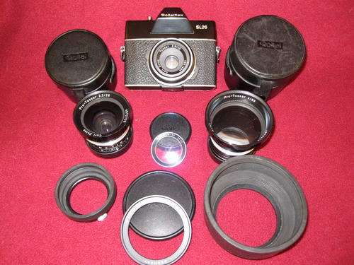 ""Price Reduced""Rollieflex SL26 with 3 Pro-Tessar Lenses,and Extra's
