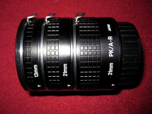 Pentax PK/A-R Macro Extension Tubes,13,21 and 31mm