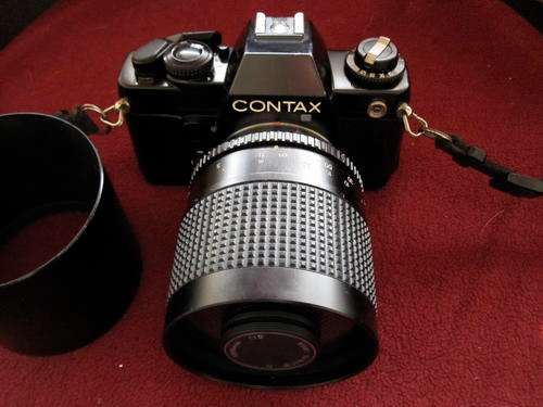 Contax 139 Quartz with RMC Tokina 500mm f8 Mirror Lens