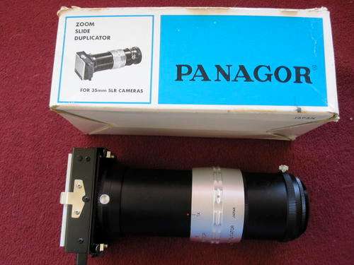 Panagor Zoom Slide Duplicator"As New,in box"with T-mount to OM adapter