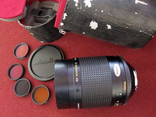 Minolta RF Rokkor-X 500mm f8 Mirror Telephoto"Mint"