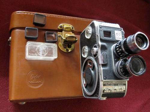 Pailard Bolex B8 Twin Turret in Bolex leather case"Very Nice & Working"