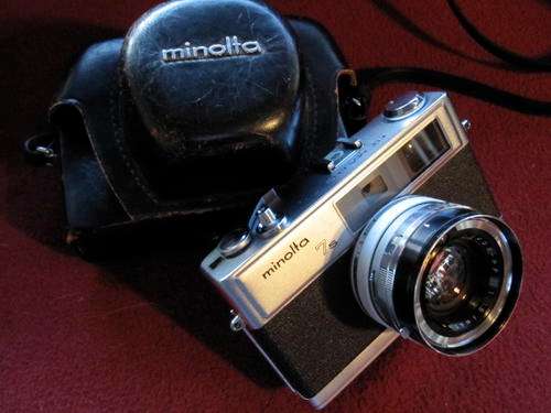 Minolta Hi-Matic 7s with Rokkor-PF 45mm f1,8"Close to Mint,Working Meter"