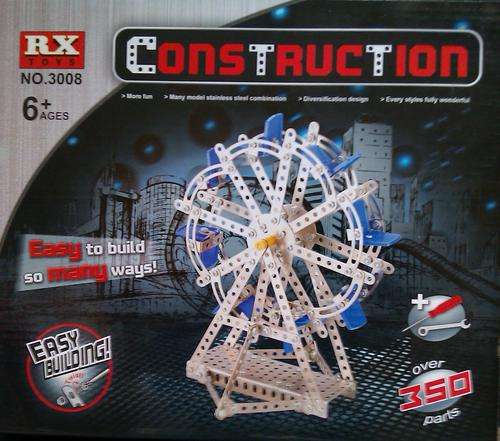 BIG WHEEL, Model Construction Set. 350 PIECES. Similar to Meccano!