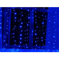 4M x 1.5M. Blue Colour LED Fairy Light Curtain!!!