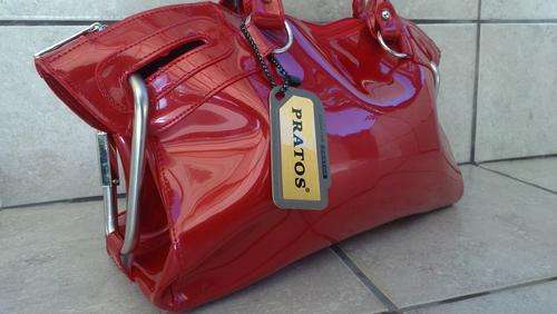 Designer Collection. Luxury Genuine Patent Leather Handbag
