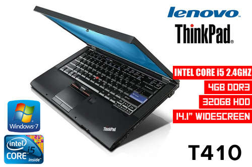 KILLER DEAL!!! Lenovo T410 Business Notebook! 320GB, 4GB, Powerful Core i5! Miss It Miss Out!