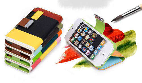 KALAIDENG Painting Series - Wallet Case For iPhone 4 /4s + Plus FREE Screen Protector & Mini Stylus