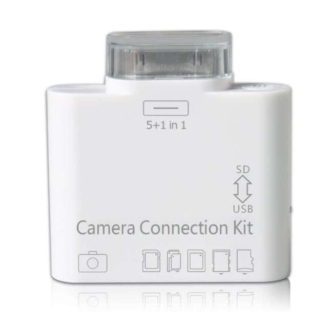 5 in 1 Camera Connection Kit Card Reader Adapter for iPad 1, 2, 3