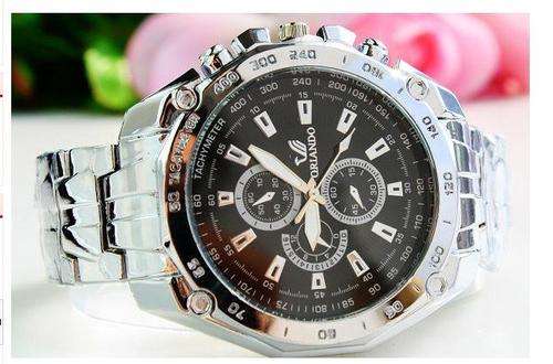 **ORLANDO QUALITY** Mens Watch Steel Bracelet Sports Style Luxury Watch **6 Watches to GO***