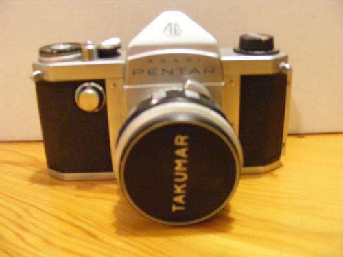 Asahi Pentar Camera with Holder and Flash