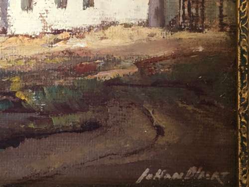 Cape Dutch House Oil Painting by Johan Oldert