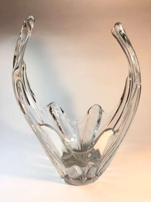 A RARE MID CENTURY DAUM NANCY FRENCH CRYSTAL VASE
